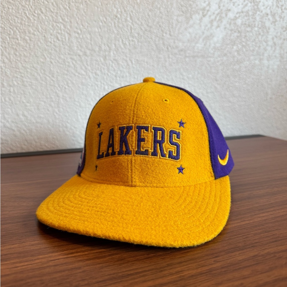 Vintage Nike NBA Lakers Wool Hat Medium